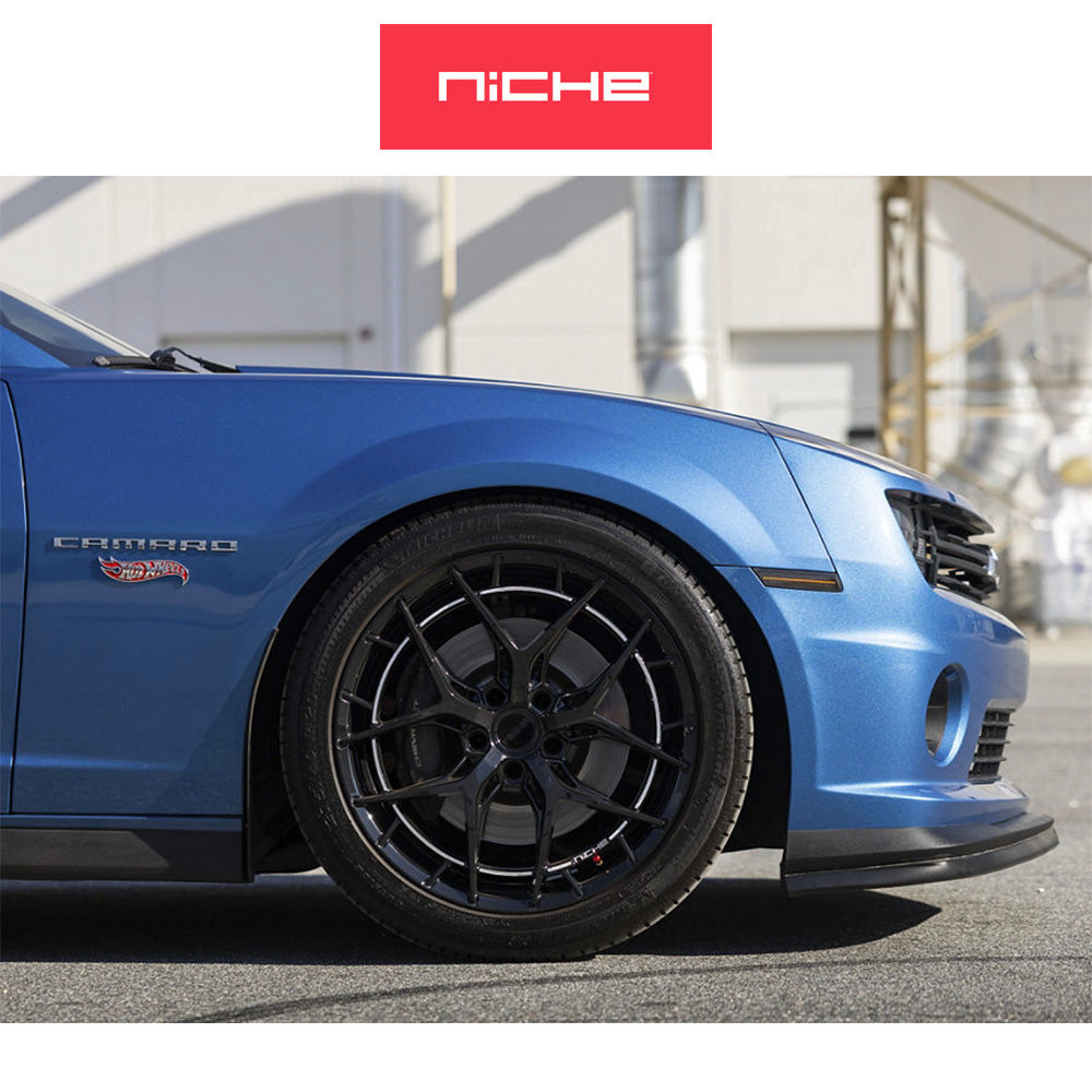 トヨタ GR スープラ用 ニッチ リビエラ 20x9J ET 20 フロント、20x10.5J ET 38 リア グロスブラック フリーフォームホイール４本セット (消費税、送料込み)