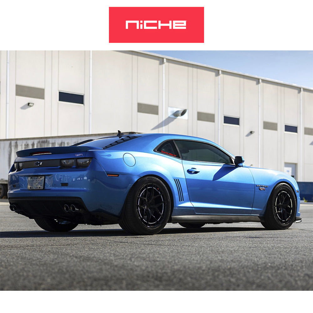 トヨタ GR スープラ用 ニッチ リビエラ 20x9J ET 20 フロント、20x10.5J ET 38 リア グロスブラック フリーフォームホイール４本セット (消費税、送料込み)