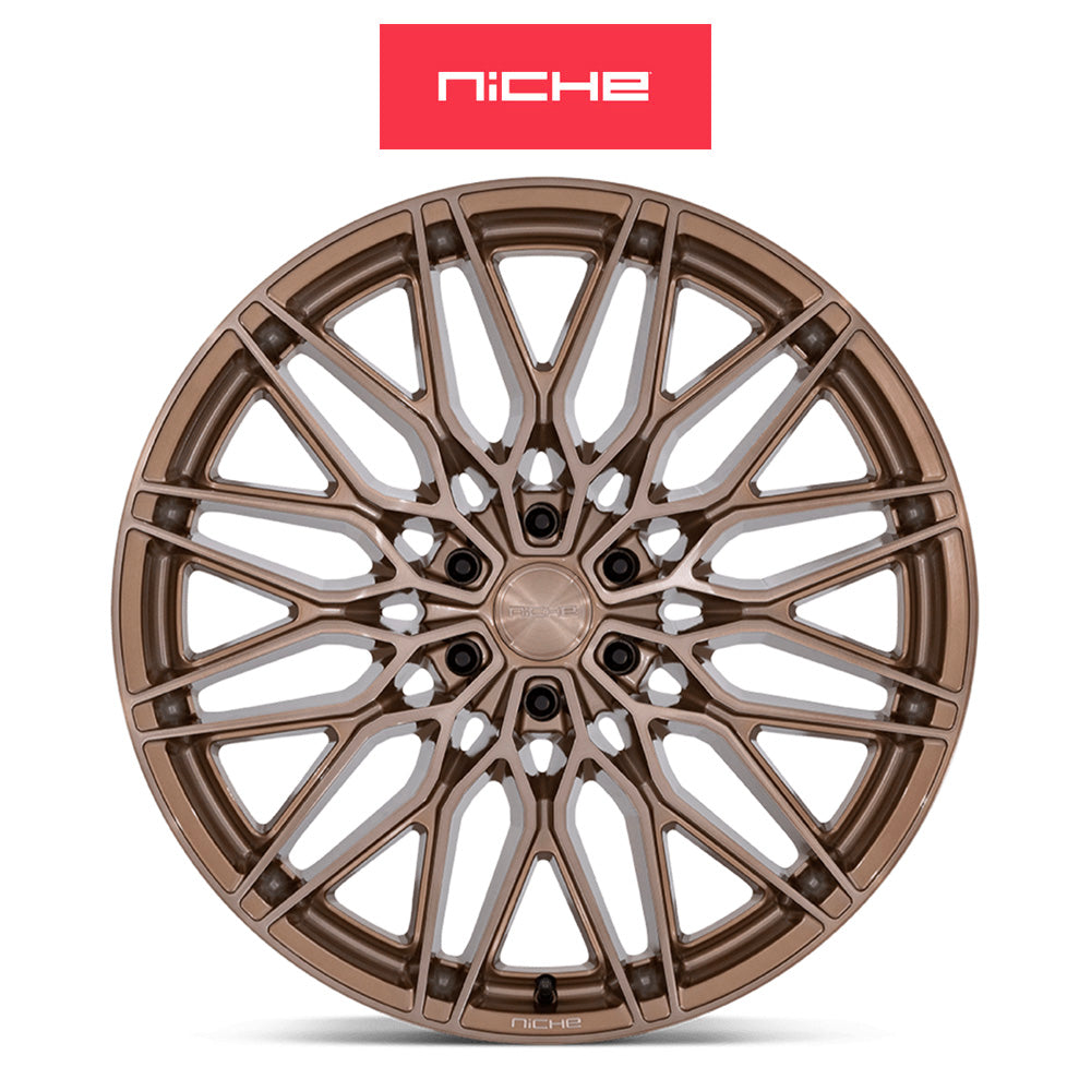 トヨタ ランドクルーザー用  ニッチ カラブリア６ 20x9.5J ET 30 フロント、リア プラチナブロンズ ホイール４本セット　Niche CALABRIA 6 20X9.5 6X5.5 106 +30 PLT-BNZ (消費税、送料込み)