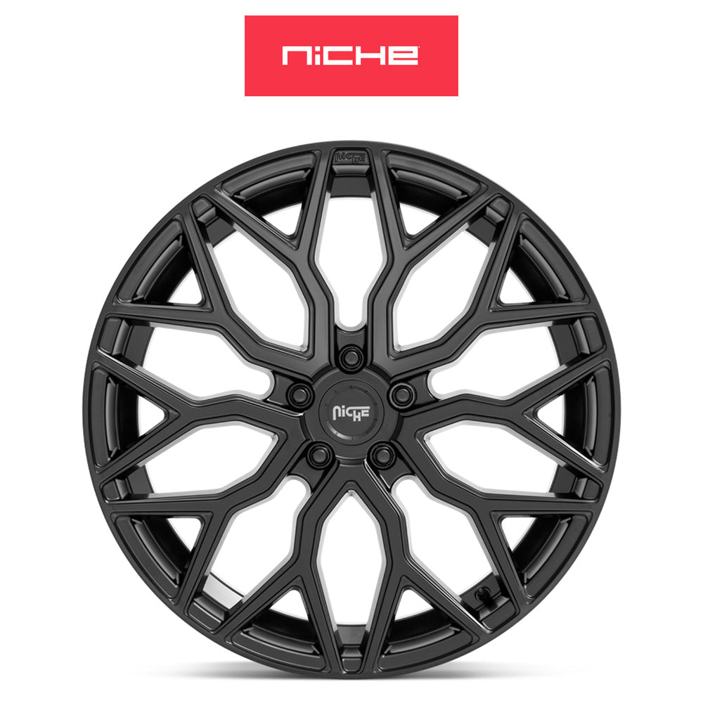 トヨタ GR スープラ (Toyota GR Supra)用 ニッチ マザンティ 20x9J ET 27 フロント 20x10.5J ET 40 リア マットブラック ホイール４本セット Niche MAZZANTI 20X9 5X112 66.5 BD +27 BMW CAP / MAZZANTI 20X10.5 5X112 BD +40 BMW CAP (送料無料)