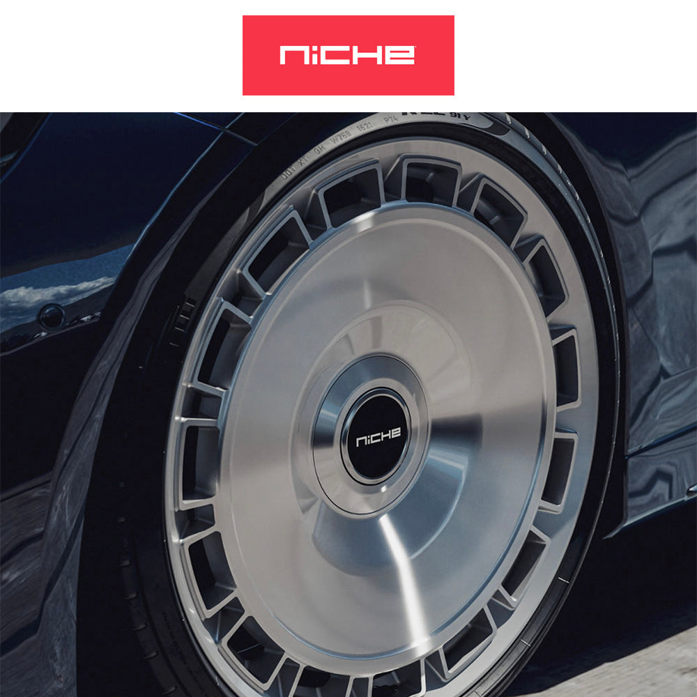 日産 ＧＴ－Ｒ用 ニッチ ベニス 20x9J ET 35 フロント、20x10.5 ET 40 リア グロスシルバー / マシーンドフェイス フローフォーミング・アルミニウムホイール４本セット (消費税、送料込み)