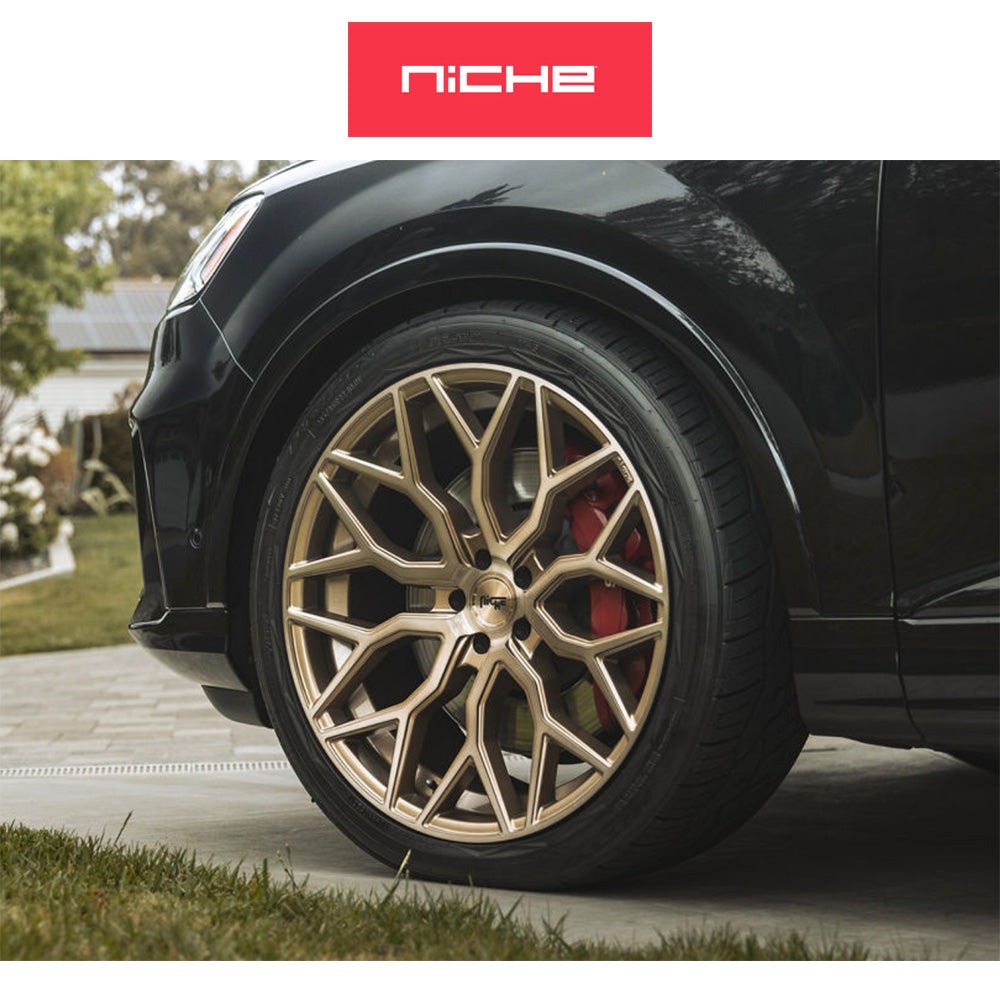 テスラモデルＹ用 ニッチ マザンティ 19x9.5J ET 35 フロント、リア ブロンズブラッシュド ホイール４本セット Niche MAZZANTI 19X9.5 5X4.5 72 BZBR 35MM (消費税、送料込み)