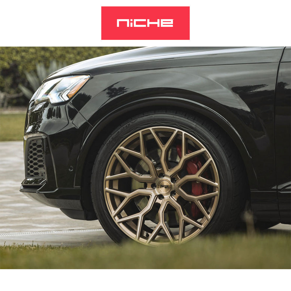 テスラモデルＹ用 ニッチ マザンティ 19x9.5J ET 35 フロント、リア ブロンズブラッシュド ホイール４本セット Niche MAZZANTI 19X9.5 5X4.5 72 BZBR 35MM (消費税、送料込み)