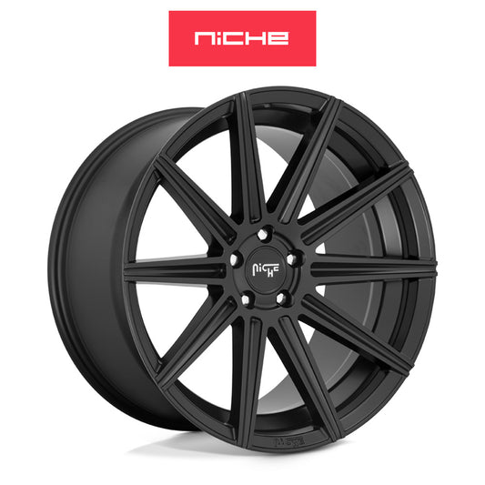 テスラモデルＹ用 ニッチ ティフォシ 20x10.5J ET 40 フロント、リア マットブラック ホイール４本セット　Niche 20X10.5 TIFOSI 5X114.3 BD 7.34 72 40MM (消費税、送料込み)
