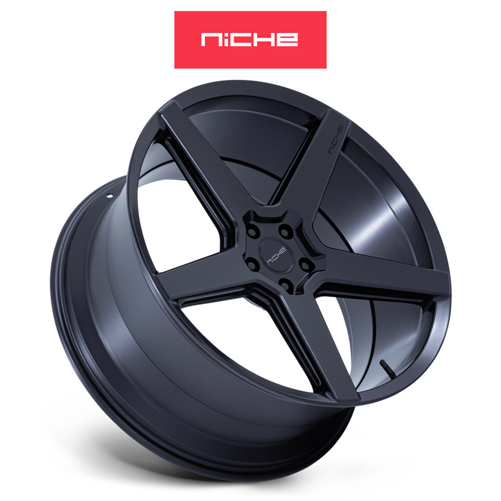 レクサス ＲＸ用 ニッチ モデナ 20x9J ET 35 フロント、リア マットブラック ホイール４本セット　Niche MODENA 20X9 5X4.5 72 +35 M-BLK (消費税、送料込み)