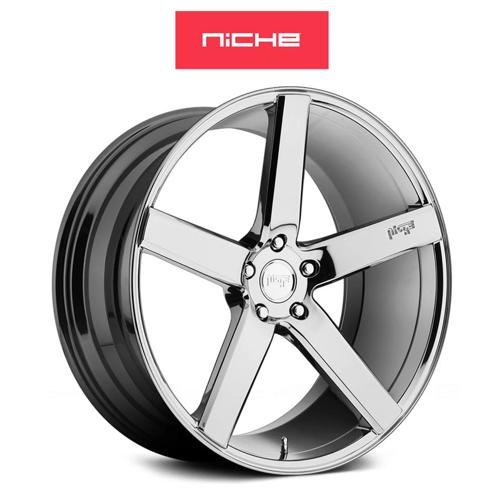 ＢＭＷ ３シリーズ用 ニッチ ミラン 20x8.5J ET 34 フロント、リア クローム ホイール４本セット (消費税、送料込み)