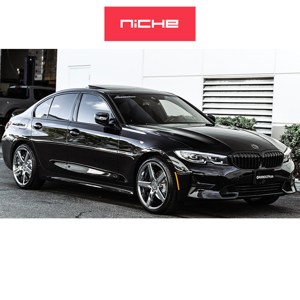 ＢＭＷ ３シリーズ用 ニッチ ミラン 20x8.5J ET 34 フロント、リア クローム ホイール４本セット (消費税、送料込み)