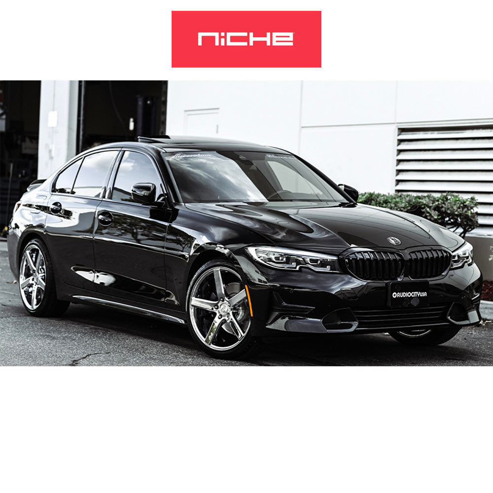 ＢＭＷ ３シリーズ用 ニッチ ミラン 20x8.5J ET 34 フロント、リア クローム ホイール４本セット (消費税、送料込み)