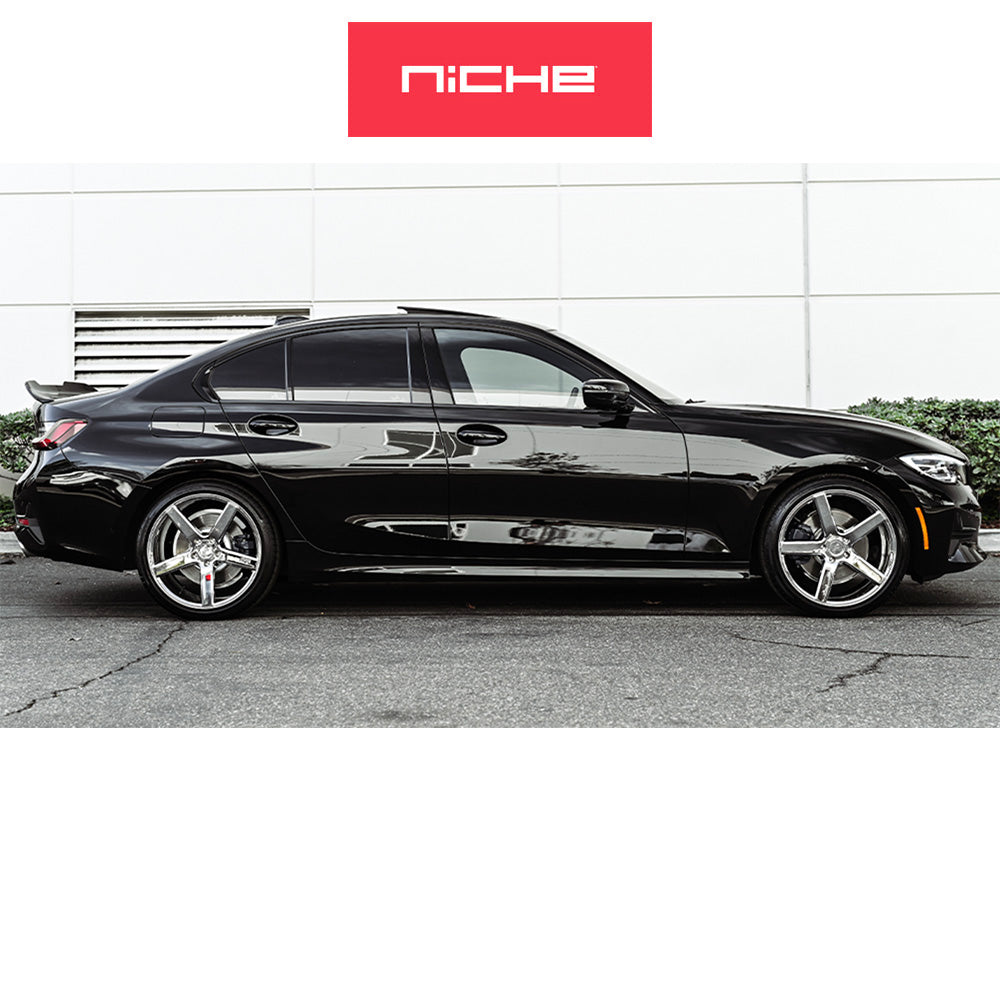 ＢＭＷ ３シリーズ用 ニッチ ミラン 20x8.5J ET 34 フロント、リア クローム ホイール４本セット (消費税、送料込み)