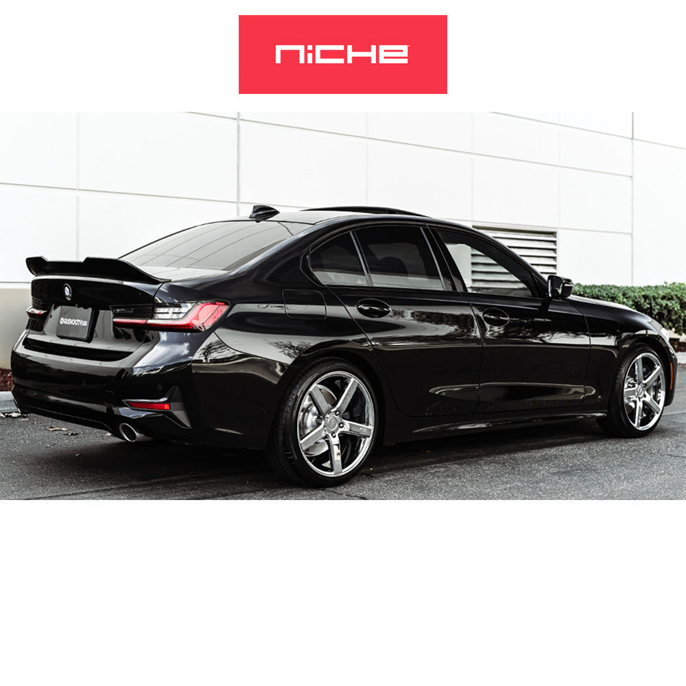 ＢＭＷ ３シリーズ用 ニッチ ミラン 20x8.5J ET 34 フロント、リア クローム ホイール４本セット (消費税、送料込み)