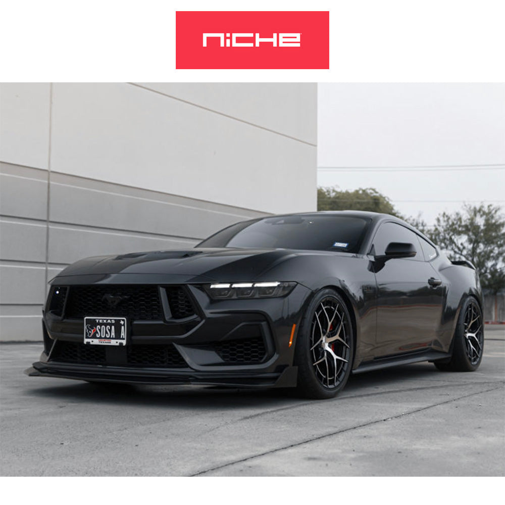 トヨタ GR スープラ用 ニッチ リビエラ 20x9J ET 20 フロント、20x10.5J ET 38 リア グロスブラックマシンドフェイス フリーフォームホイール４本セット (消費税、送料込み)