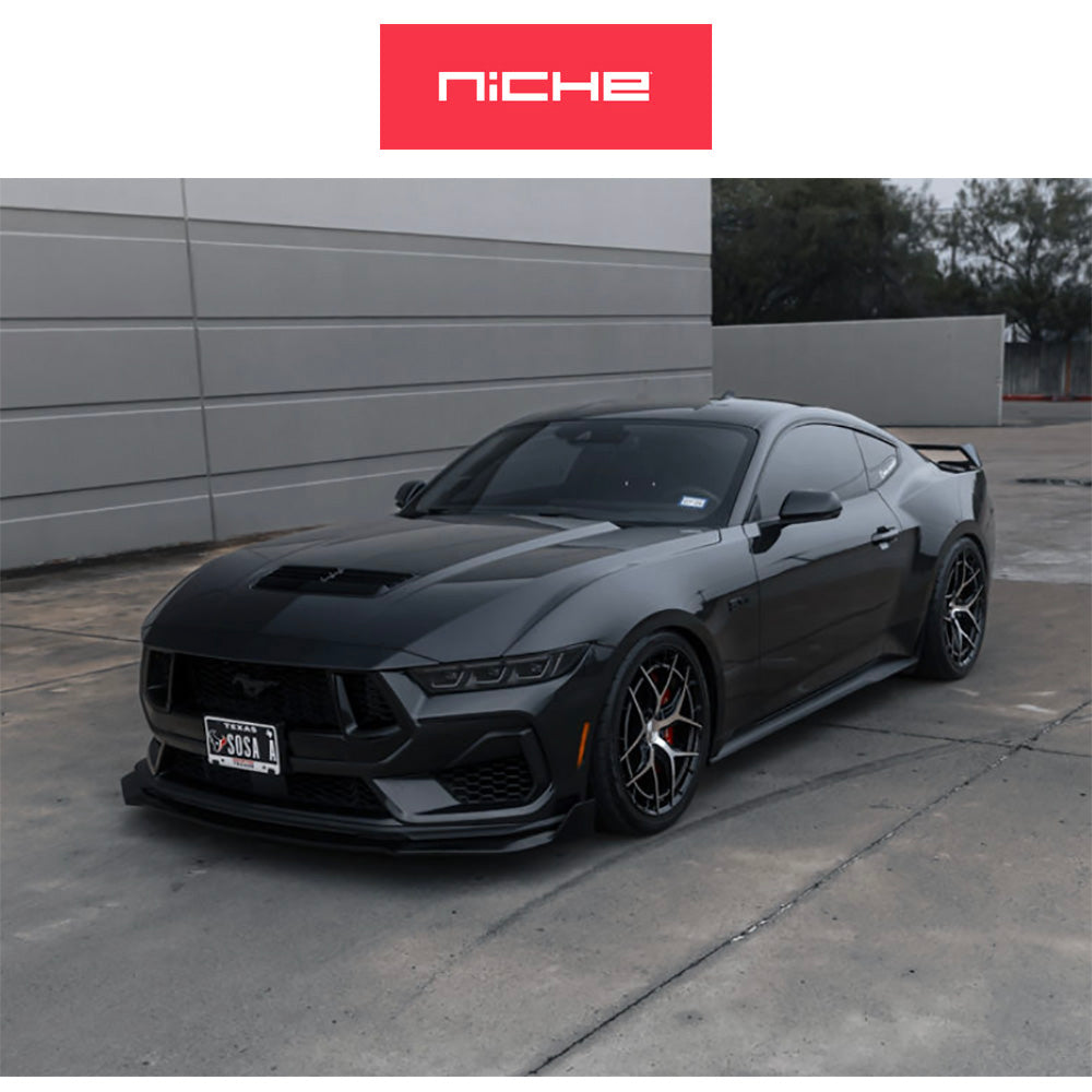 トヨタ GR スープラ用 ニッチ リビエラ 20x9J ET 20 フロント、20x10.5J ET 38 リア グロスブラックマシンドフェイス フリーフォームホイール４本セット (消費税、送料込み)