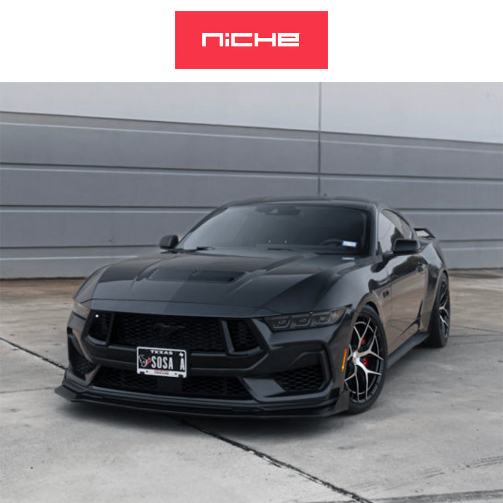 トヨタ GR スープラ用 ニッチ リビエラ 20x9J ET 20 フロント、20x10.5J ET 38 リア グロスブラックマシンドフェイス フリーフォームホイール４本セット (消費税、送料込み)