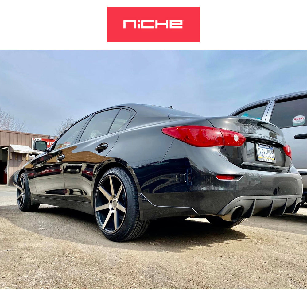 ＢＭＷ ３シリーズ用 ニッチ ヴェローナ 19x8.5J ET 34 フロント、リア マット ブラック マシンド ホイール４本セット (消費税、送料込み)