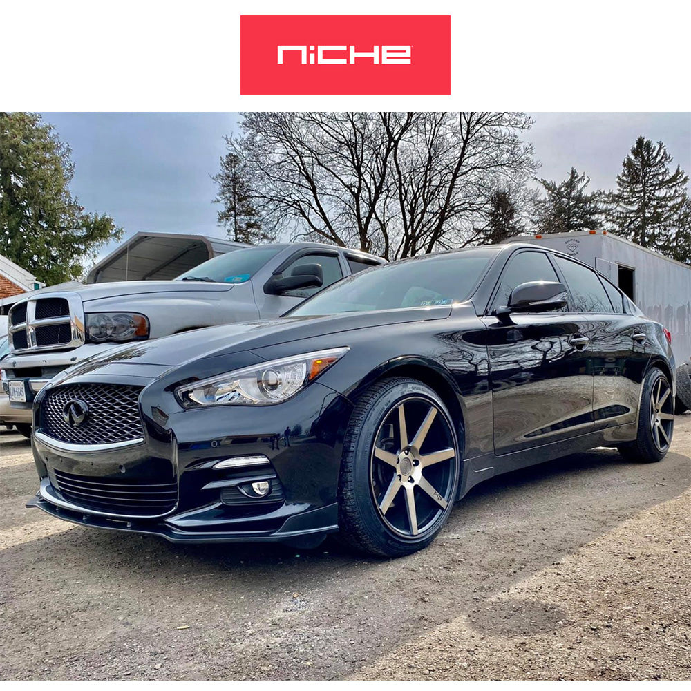 ＢＭＷ ３シリーズ用 ニッチ ヴェローナ 19x8.5J ET 34 フロント、リア マット ブラック マシンド ホイール４本セット (消費税、送料込み)