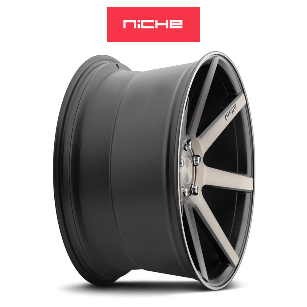 ＢＭＷ ３シリーズ用 ニッチ ヴェローナ 19x8.5J ET 34 フロント、リア マット ブラック マシンド ホイール４本セット (消費税、送料込み)