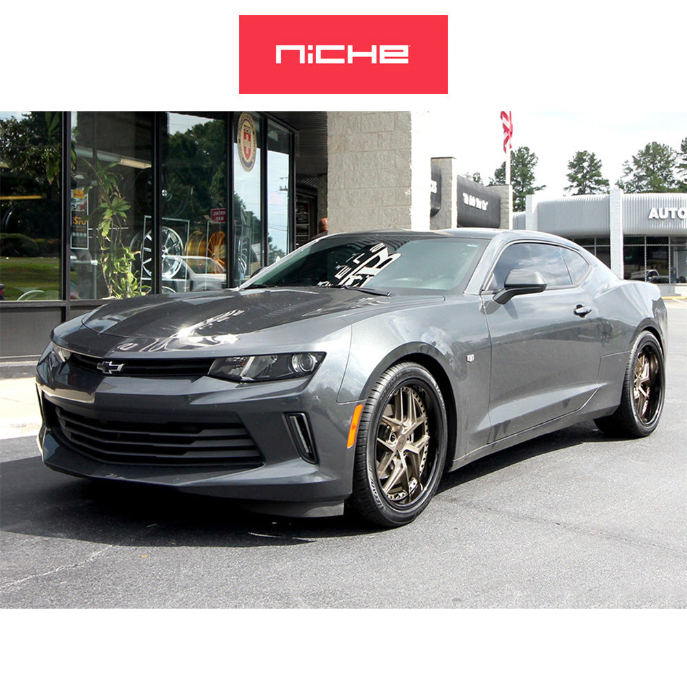 テスラモデル３用 ニッチ バイス 20x9J ET 35 フロント、リア マットブロンズブラックビーズリング ホイール４本セット　Niche VICE 20X9 5X4.5 72 ZDB +35 (消費税、送料込み)