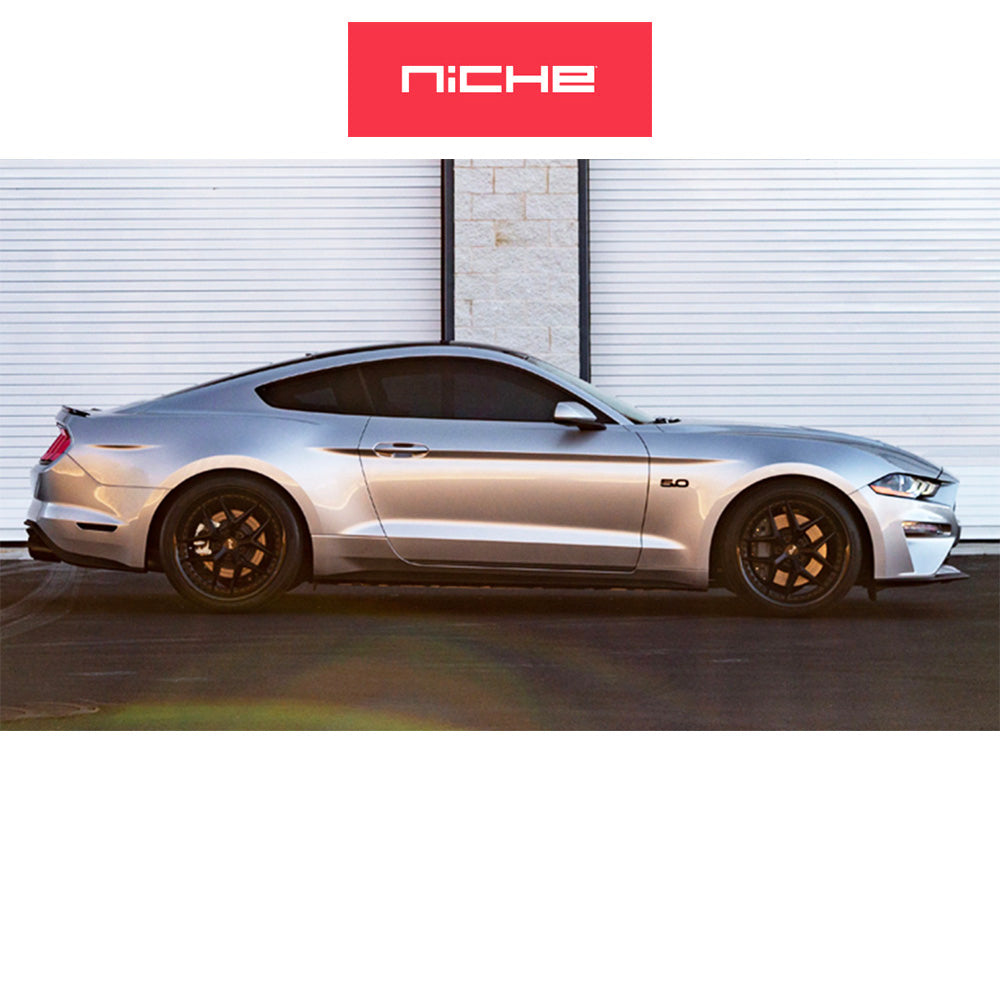 テスラモデル３用 ニッチ バイス 20x9J ET 35 フロント、リア グロスブラック マットブラック ホイール４本セット　Niche VICE 20X9 5X4.5 72 BLD +35 (消費税、送料込み)