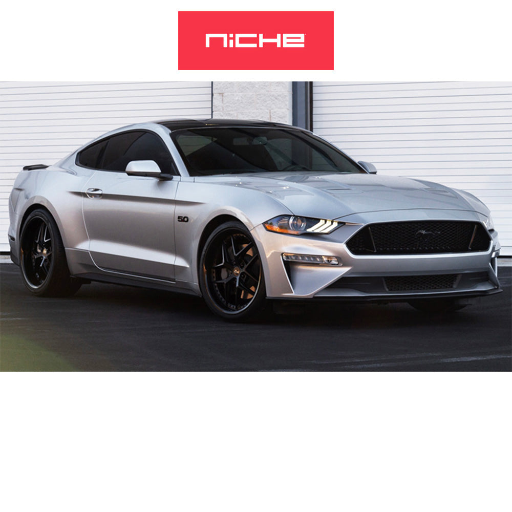 テスラモデル３用 ニッチ バイス 20x9J ET 35 フロント、リア グロスブラック マットブラック ホイール４本セット　Niche VICE 20X9 5X4.5 72 BLD +35 (消費税、送料込み)