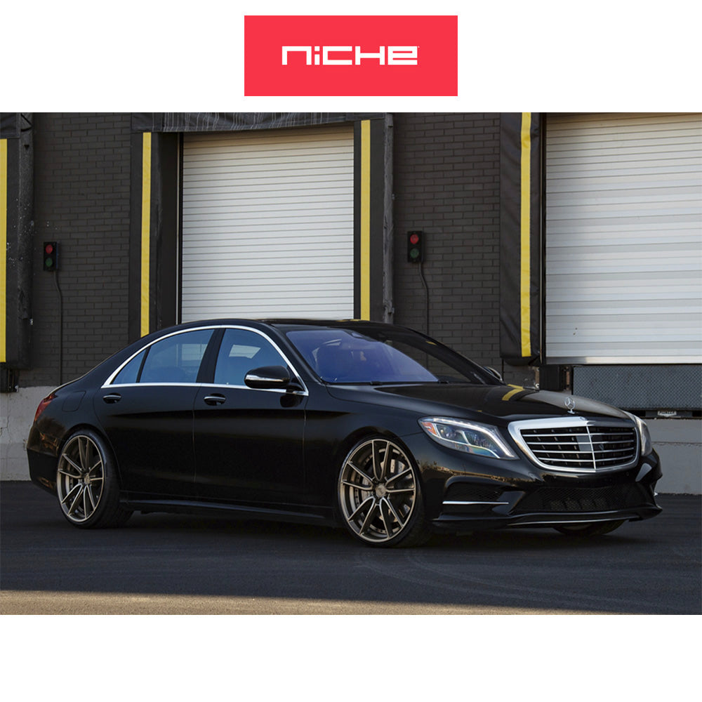 テスラモデル３用 ニッチ DFS 18x8J ET 40 フロント、リア マットブロンズ ホイール４本セット　Niche DFS 18X8 5X4.5 72 ZD +40 (消費税、送料込み)