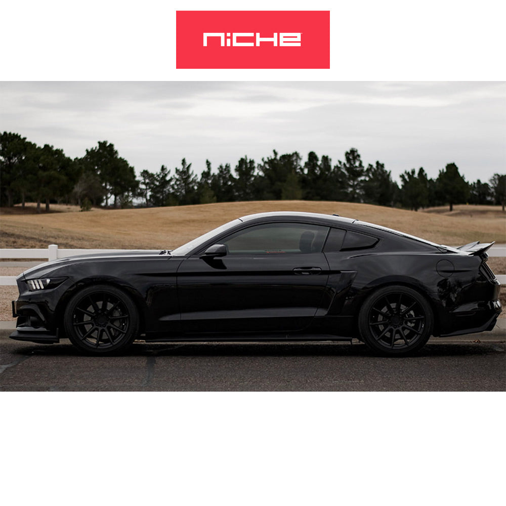 ホンダ シビック　タイプＲ(Honda Civic Type-R)用 ニッチ エッセン 19x8.5J ET 35 フロント&リア マットブラック ホイール４本セット Niche ESSEN 19X8.5 5X120 72 BD +35 (送料無料)
