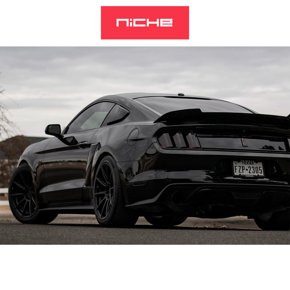ホンダ シビック　タイプＲ(Honda Civic Type-R)用 ニッチ エッセン 19x8.5J ET 35 フロント&リア マットブラック ホイール４本セット Niche ESSEN 19X8.5 5X120 72 BD +35 (送料無料)
