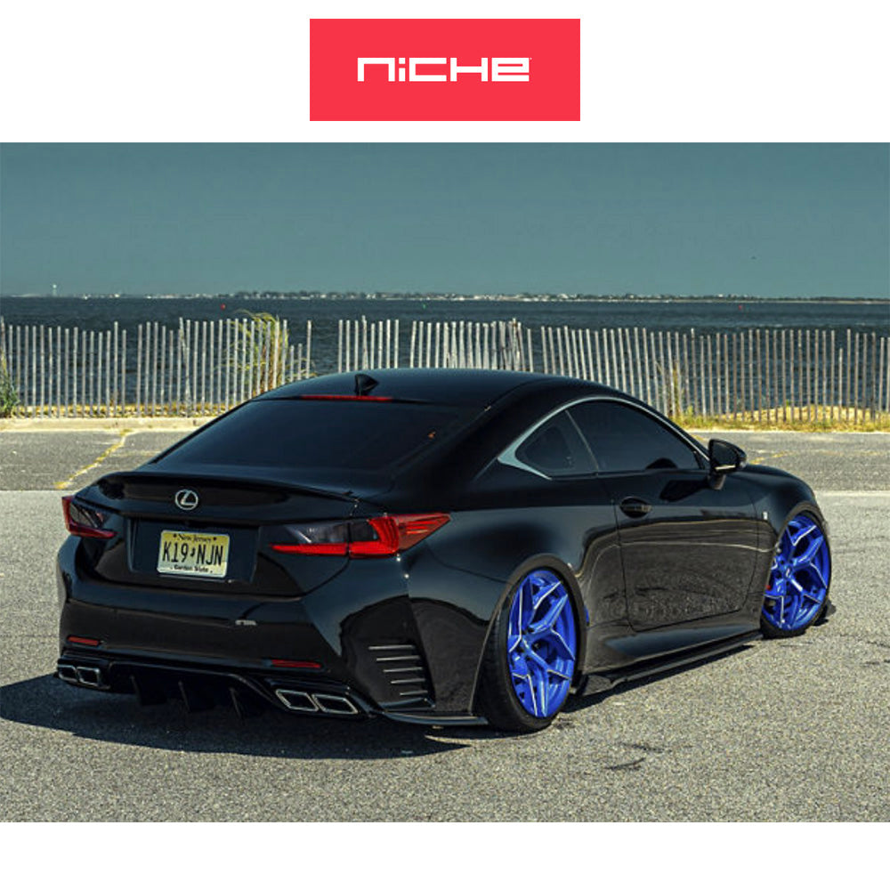 ホンダ シビック　タイプＲ(Honda Civic Type-R)用 ニッチ トーション 20x9J ET 35 フロント&リア アノダイズドブルーミルドアクセント ホイール４本セット Niche TORSION 20X9 5X120 72 ABM 35MM (送料無料)