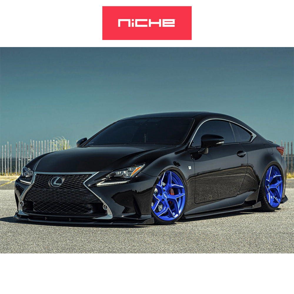 ホンダ シビック　タイプＲ(Honda Civic Type-R)用 ニッチ トーション 20x9J ET 35 フロント&リア アノダイズドブルーミルドアクセント ホイール４本セット Niche TORSION 20X9 5X120 72 ABM 35MM (送料無料)
