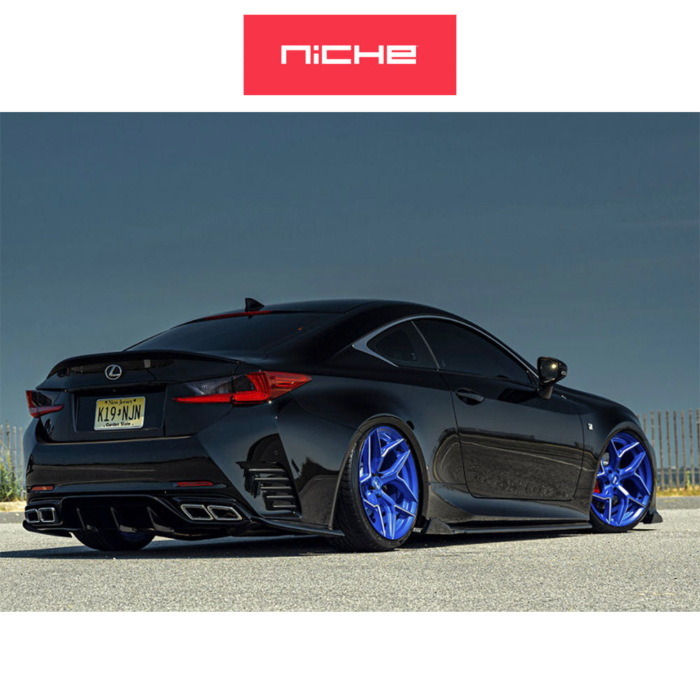 ホンダ シビック　タイプＲ(Honda Civic Type-R)用 ニッチ トーション 20x9J ET 35 フロント&リア アノダイズドブルーミルドアクセント ホイール４本セット Niche TORSION 20X9 5X120 72 ABM 35MM (送料無料)