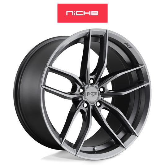 ホンダ シビック　タイプＲ(Honda Civic Type-R)用 ニッチ ヴォッソ 19x8.5J ET 35 フロント&リア マットアンスラサイト ホイール４本セット Niche VOSSO 19X8.5 5X120 72 VL 35MM (送料無料)