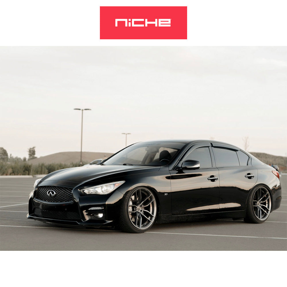 ホンダ シビック　タイプＲ(Honda Civic Type-R)用 ニッチ ヴォッソ 19x8.5J ET 35 フロント&リア マットアンスラサイト ホイール４本セット Niche VOSSO 19X8.5 5X120 72 VL 35MM (送料無料)