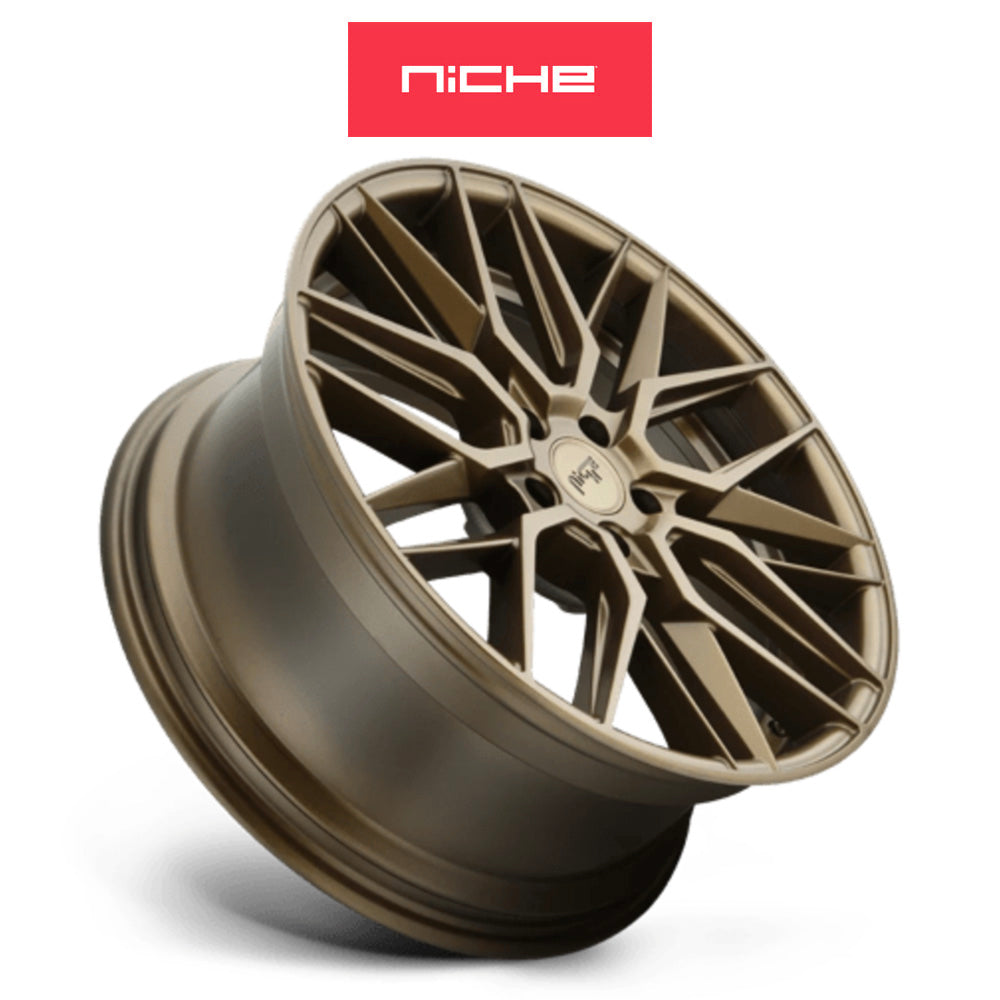 ホンダ シビック　タイプＲ(Honda Civic Type-R)用 ニッチ ガマ 19x9.5J ET 40 フロント&リア マットブロンズ ホイール４本セット Niche GAMMA 19X9.5 5X120 72 ZD +40 (送料無料)