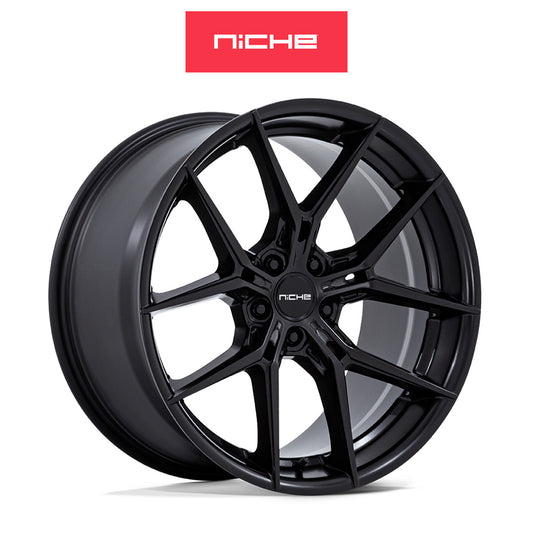 ホンダ シビック　タイプＲ(Honda Civic Type-R)用 ニッチ プロディジー５ 18x9.5J ET 40 フロント&リア マットブラック ホイール４本セット Niche PRODIGY 5 18X9.5 5X120 72 +40 M-BLK (送料無料)