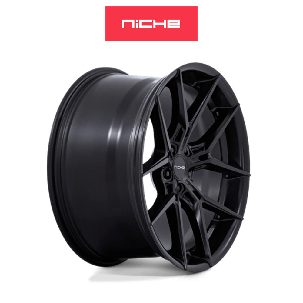 ホンダ シビック　タイプＲ(Honda Civic Type-R)用 ニッチ プロディジー５ 19x8.5J ET 25 フロント&リア マットブラック ホイール４本セット Niche PRODIGY 5 19X8.5 5X120 72 +25 M-BLK (送料無料)