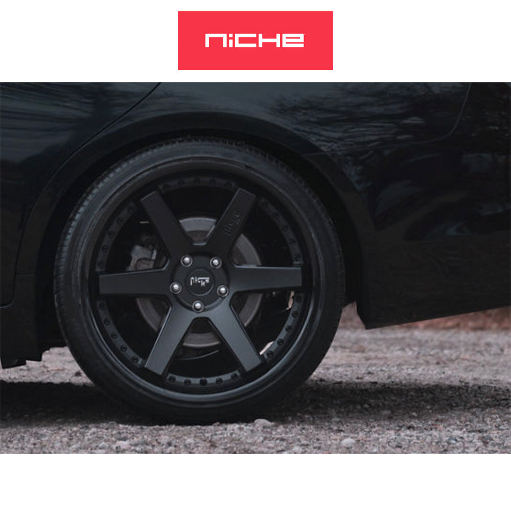 ホンダ シビック　タイプＲ(Honda Civic Type-R)用 ニッチ アルテア 19x8.5J ET 35 フロント&リア グロスブラックマットブラック ホイール４本セット Niche ALTAIR 19X8.5 5X120 72 BLD +35 (送料無料)