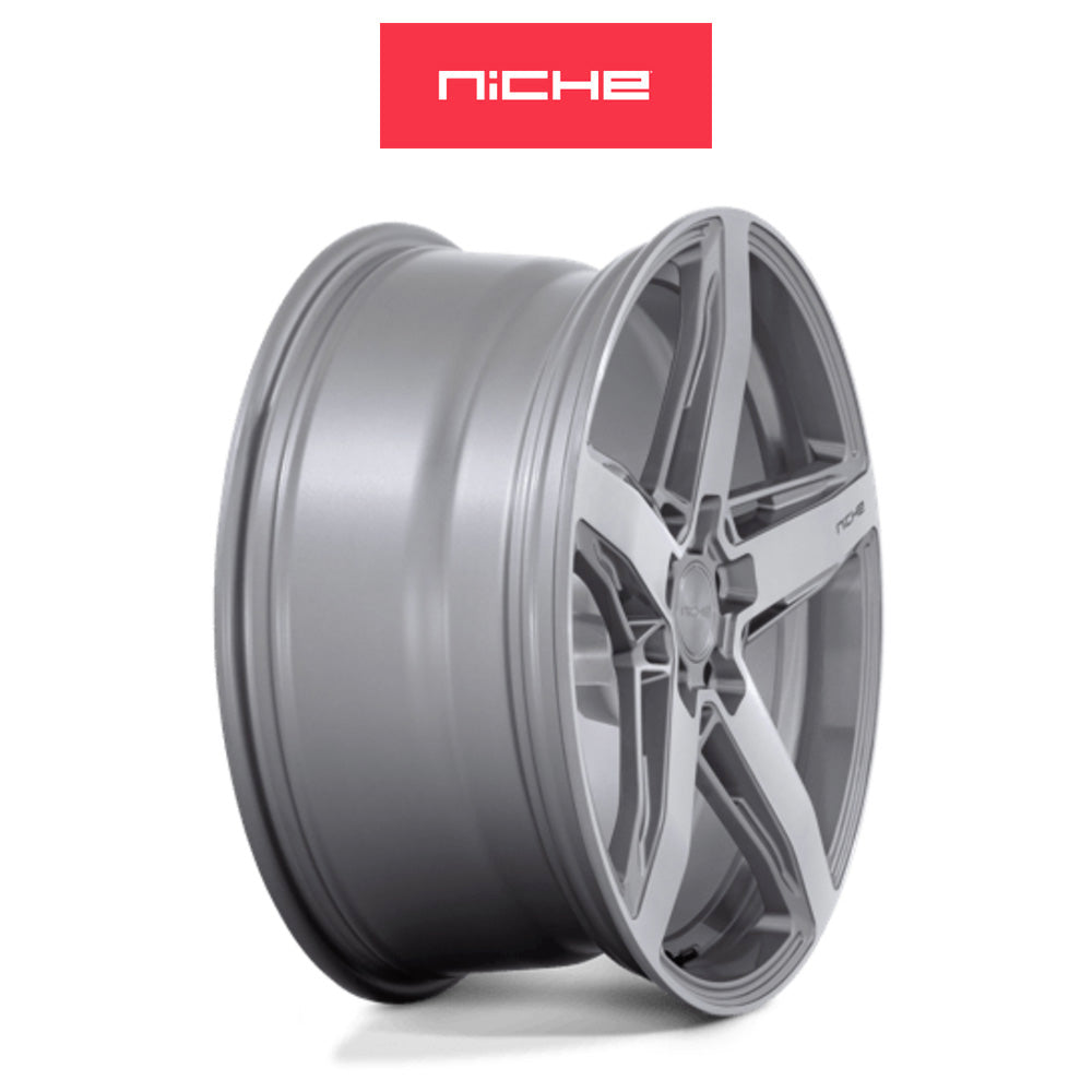 トヨタ ＧＲ８６(Toyota GR86)用  ニッチ テラモ 18x8J ET 30 フロント&リア アンスラサイトブラッシュドフェイスティントクリア ホイール４本セット Niche TERAMO TERAMO 18X8 5X100 66 GLR +30 (送料無料)