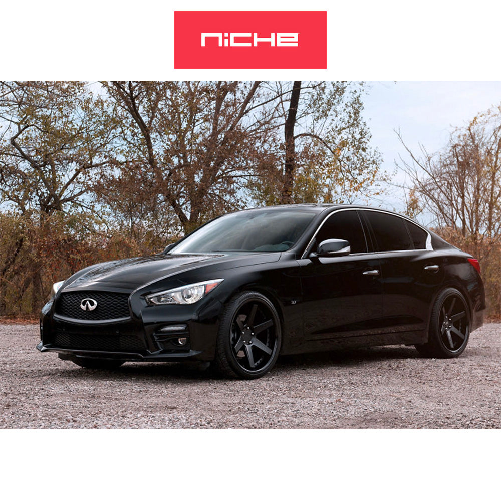 ホンダ シビック　タイプＲ(Honda Civic Type-R)用 ニッチ アルテア 19x8.5J ET 35 フロント&リア グロスブラックマットブラック ホイール４本セット Niche ALTAIR 19X8.5 5X120 72 BLD +35 (送料無料)