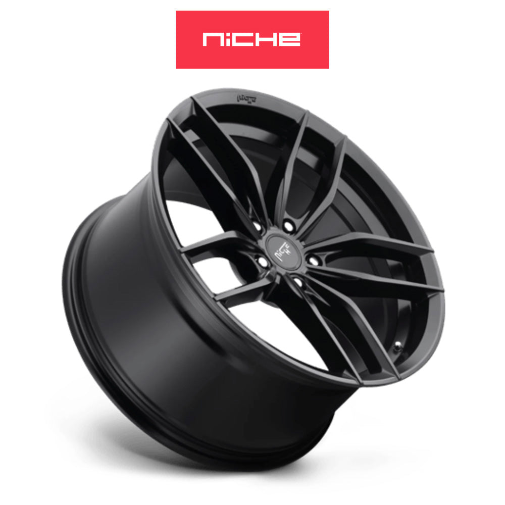 ホンダ シビック　タイプＲ(Honda Civic Type-R)用  ニッチ ヴォッソ 19x8.5J ET 35 フロント&リア マットブラックホイール４本セット Niche VOSSO 19X8.5 5X120 72 BD 35MM (送料無料)