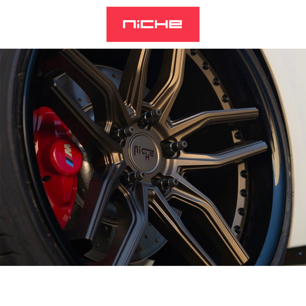ホンダ シビック　タイプＲ(Honda Civic Type-R)用 ニッチ メソッド 20x9J ET 35 フロント&リア グロスブラック マットブラック ホイール４本セット Niche METHOS 20X9 5X120 72 BLD +35 (送料無料)