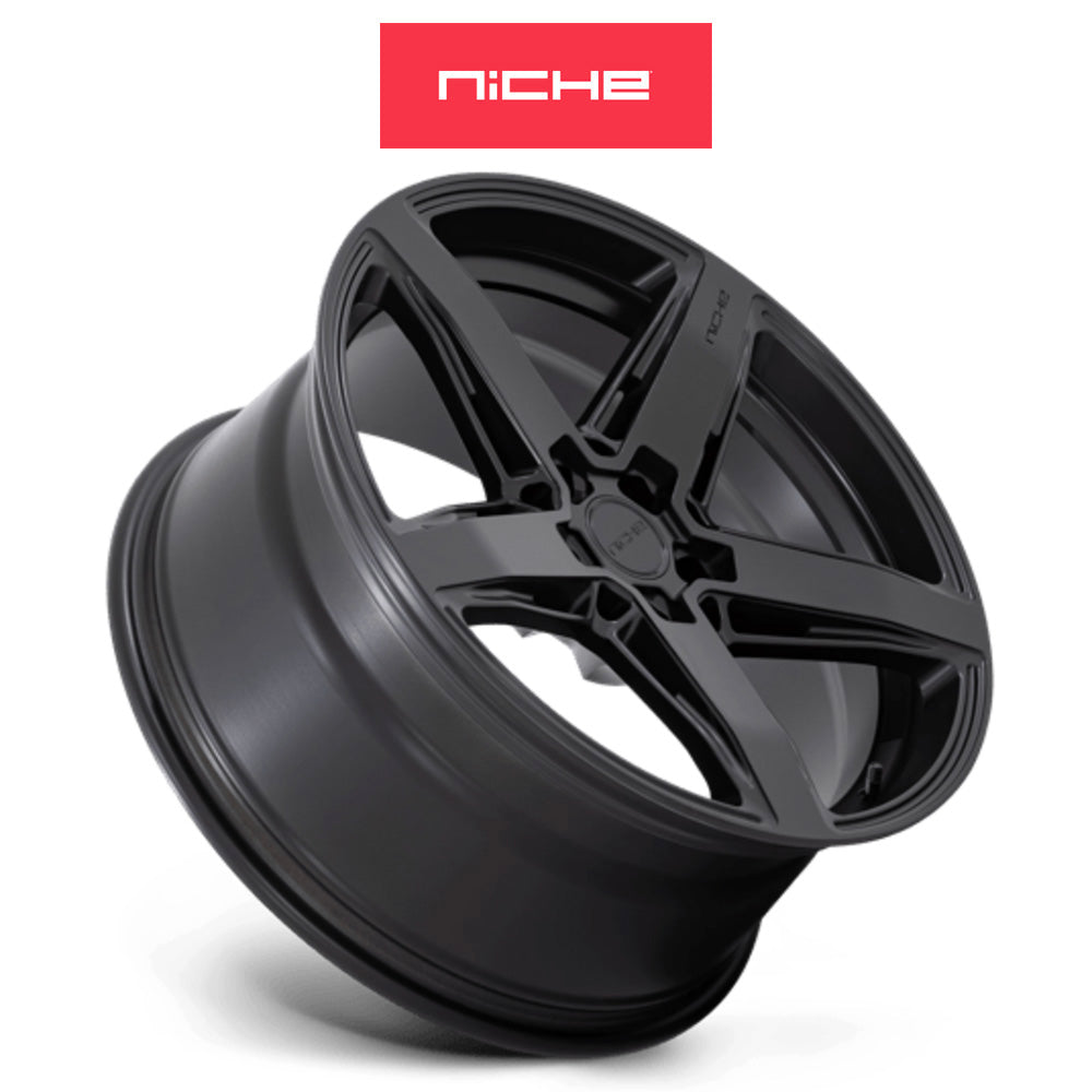 トヨタ ＧＲ８６(Toyota GR86)用  ニッチ テラモ 18x8J ET 30 フロント&リア マットブラック ホイール４本セット Niche TERAMO 18X8 5X100 66 BD +30 (送料無料)