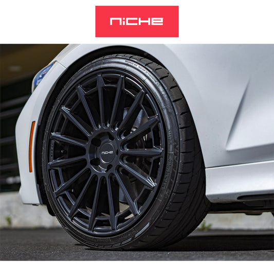 ホンダ シビック　タイプＲ(Honda Civic Type-R)用 ニッチ アマルフィ 20x9J ET 35 フロント&リア マットブラック ホイール４本セット Niche AMALFI 20X9 5X120 72 BD +35 (送料無料)