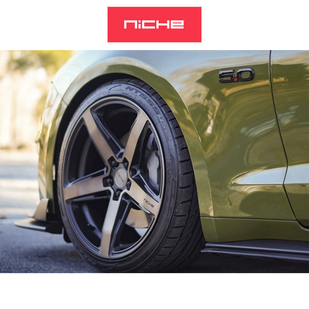 ホンダ シビック　タイプＲ(Honda Civic Type-R)用 ニッチ テラモ 20x9J ET 35 フロント&リア マットブラックダブルダークティント ホイール４本セット Niche TERAMO 20X9 5X120 72 MBT +35 (送料無料)