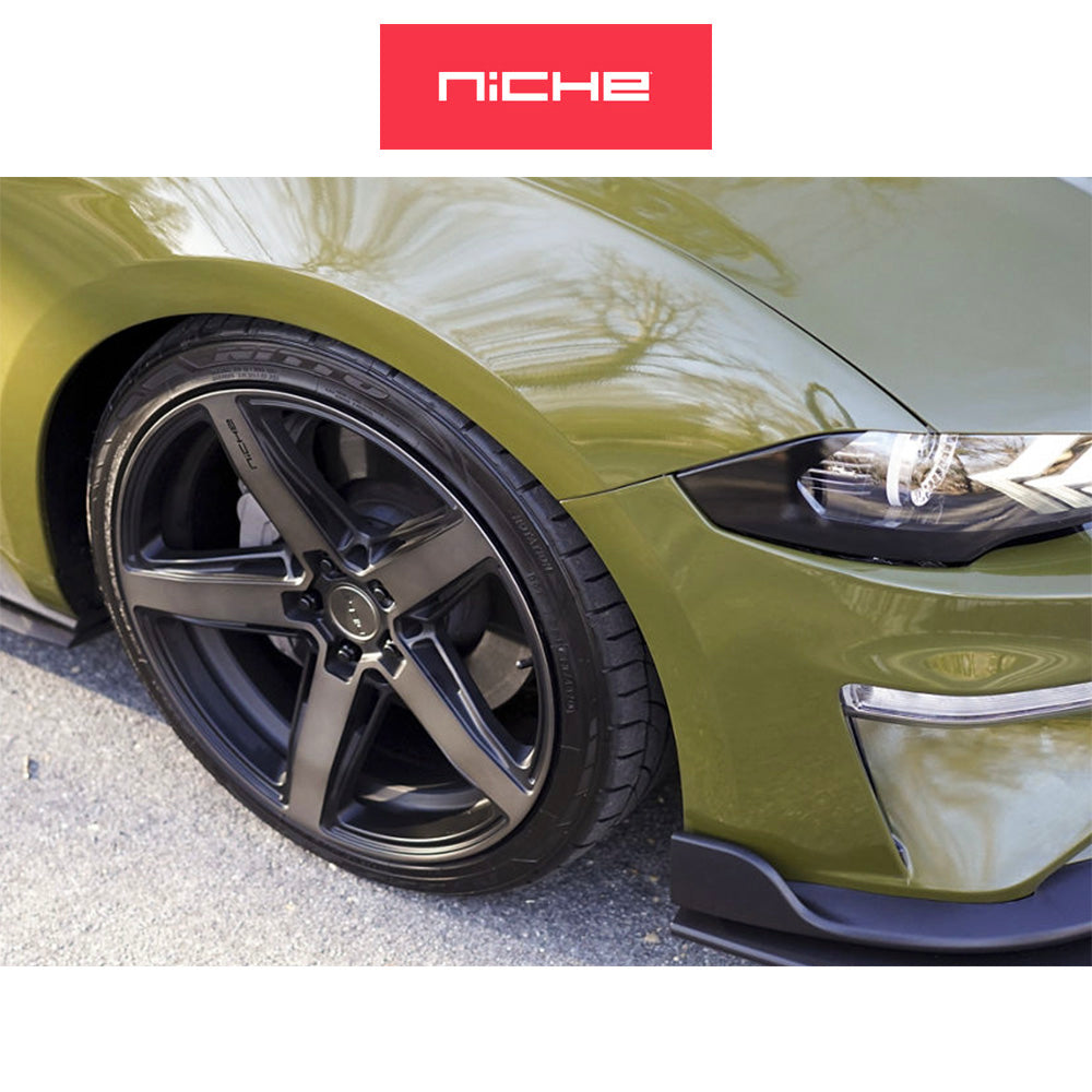 ホンダ シビック　タイプＲ(Honda Civic Type-R)用 ニッチ テラモ 20x9J ET 35 フロント&リア マットブラックダブルダークティント ホイール４本セット Niche TERAMO 20X9 5X120 72 MBT +35 (送料無料)