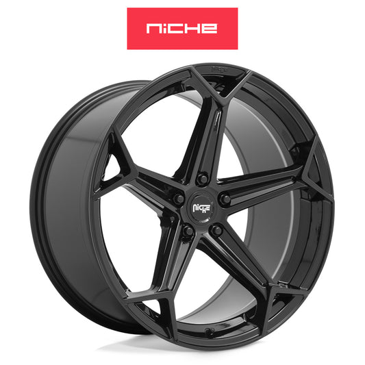 BMW X5用 ニッチ アロー 20x9J グロスブラック ホイール４本セット Niche Arrow M258 20X9 5X112 G-BLK 38MM (送料無料)