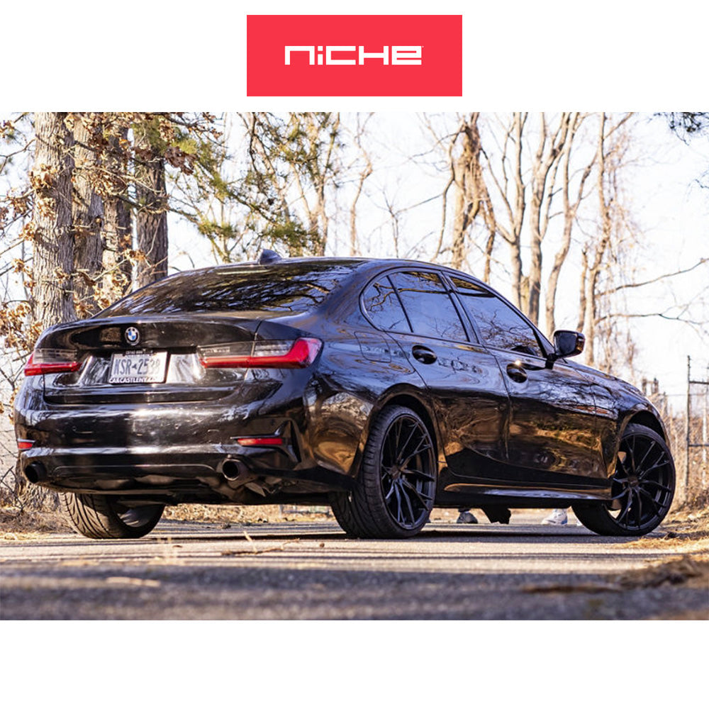 ホンダ シビック　タイプＲ(Honda Civic Type-R)用 ニッチ ノヴァラ 20x9J ET 35 フロント&リア マットブラック ホイール４本セット Niche NOVARA 20X9 5X120 72 BD +35 (送料無料)