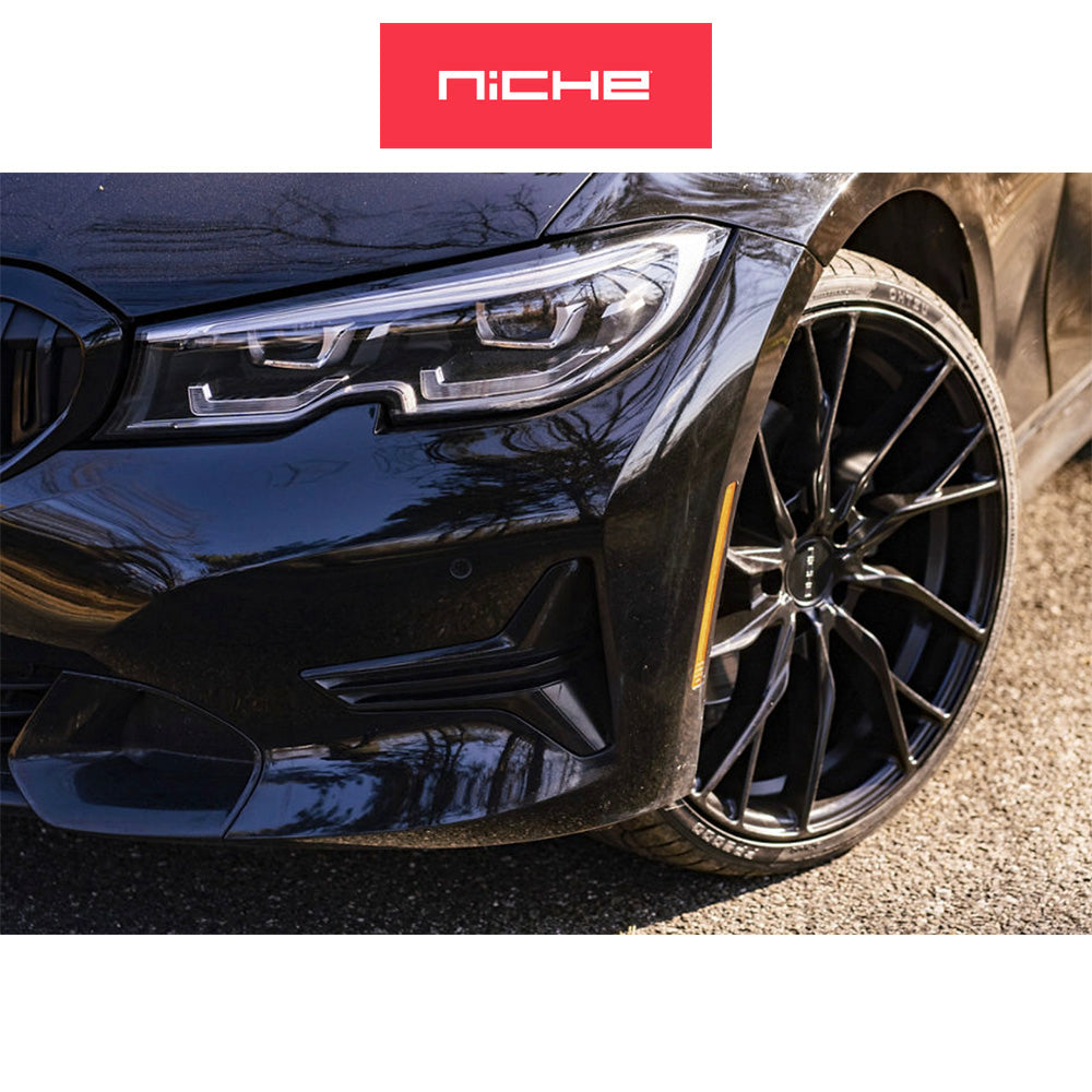 ホンダ シビック　タイプＲ(Honda Civic Type-R)用 ニッチ ノヴァラ 20x9J ET 35 フロント&リア マットブラック ホイール４本セット Niche NOVARA 20X9 5X120 72 BD +35 (送料無料)