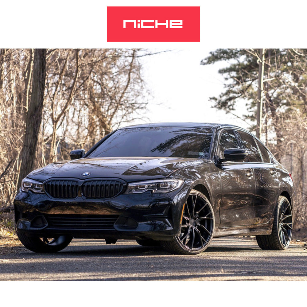 ホンダ シビック　タイプＲ(Honda Civic Type-R)用 ニッチ ノヴァラ 20x9J ET 35 フロント&リア マットブラック ホイール４本セット Niche NOVARA 20X9 5X120 72 BD +35 (送料無料)