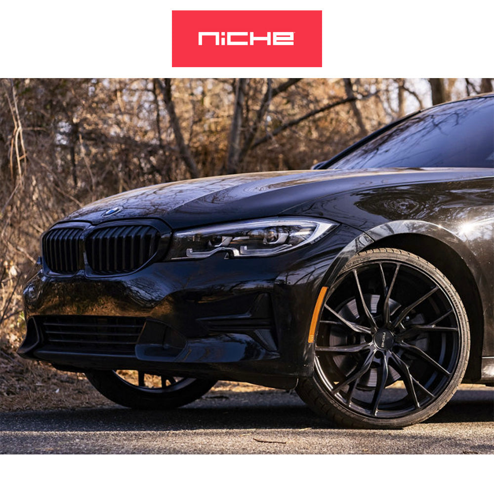 ホンダ シビック　タイプＲ(Honda Civic Type-R)用 ニッチ ノヴァラ 20x9J ET 35 フロント&リア マットブラック ホイール４本セット Niche NOVARA 20X9 5X120 72 BD +35 (送料無料)