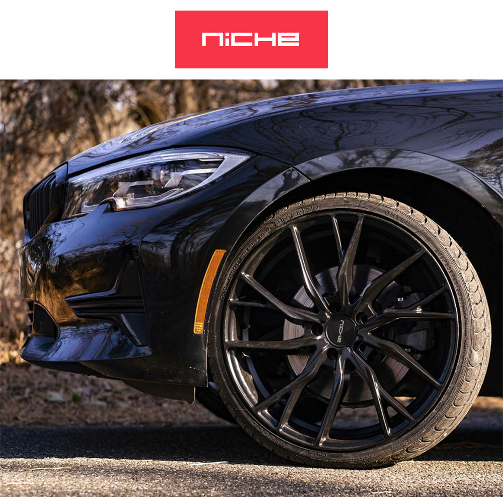 ホンダ シビック　タイプＲ(Honda Civic Type-R)用 ニッチ ノヴァラ 20x9J ET 35 フロント&リア マットブラック ホイール４本セット Niche NOVARA 20X9 5X120 72 BD +35 (送料無料)