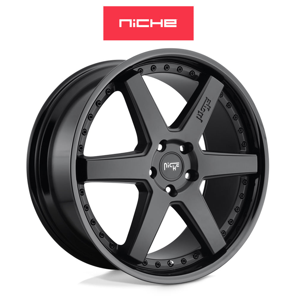 BMW X5用 ニッチ アルテア 20x9J グロスブラックマットブラック ホイール４本セット Niche Altair M192 20X9 5X112 GL-BLK-MB 38MM (送料無料)